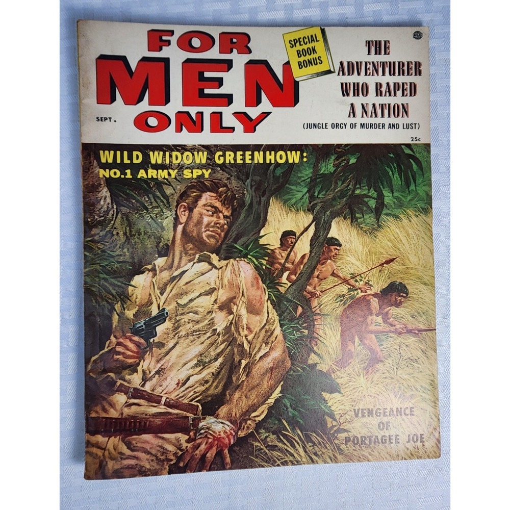 Vintage‎ For Men Only Sensational Adventures Magazine December 1957
